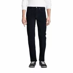 Lands' End Mens Comfort Waist Comfort-First Washed Corduroy Pants