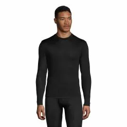 Lands' End Men's Silk Long Underwear Crew Neck