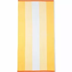 Lands' End Rugby Stripe Beach Towel