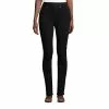 Lands' End Women's Curvy Elastic Waist High Rise Pull On Skinny Legging Jeans - Black