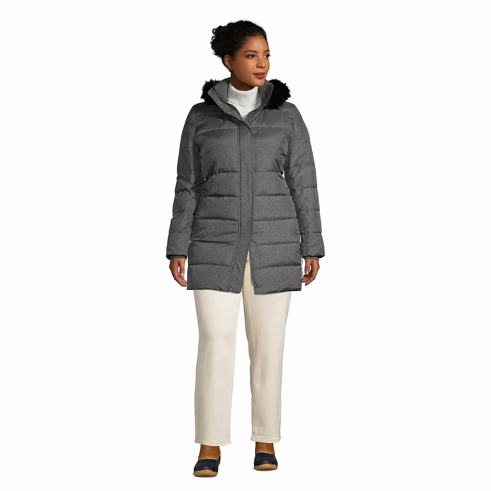 Lands' End Women's Plus Size Down Winter Coat - Image 4