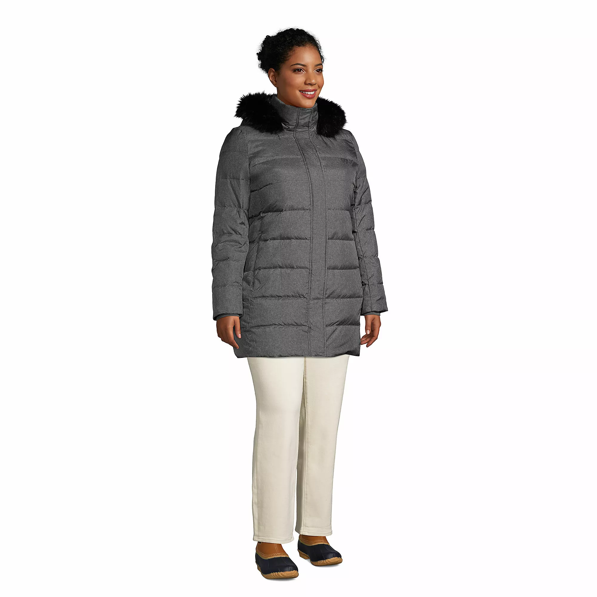 Lands' End Women's Plus Size Down Winter Coat - Image 3