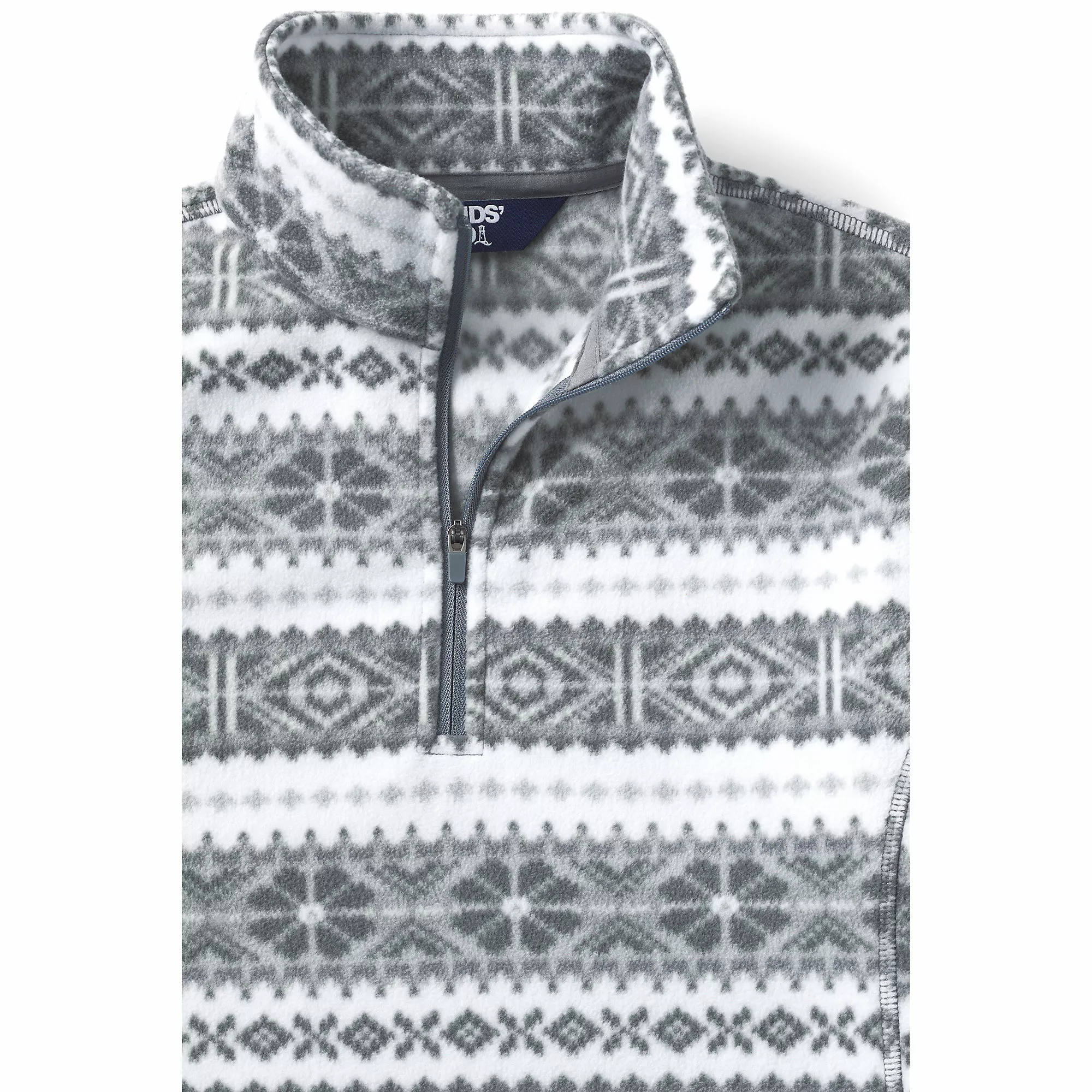 Lands' End Women's Fleece Quarter Zip Pullover Print - Image 6