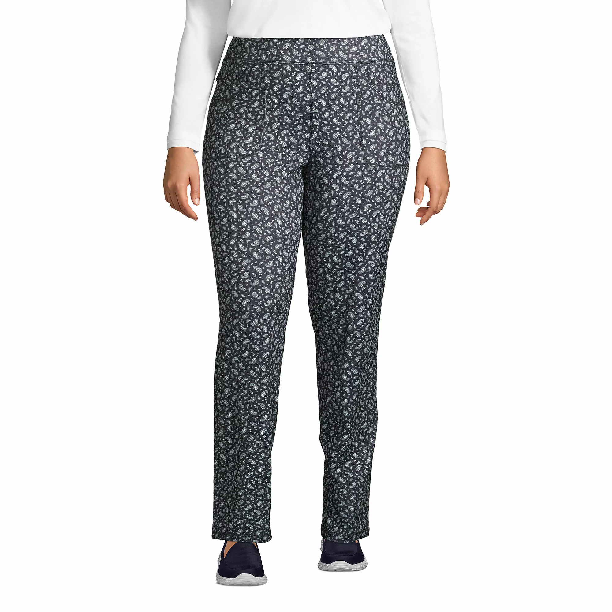 Lands' End Women's Plus Size Active 5 Pocket Pants