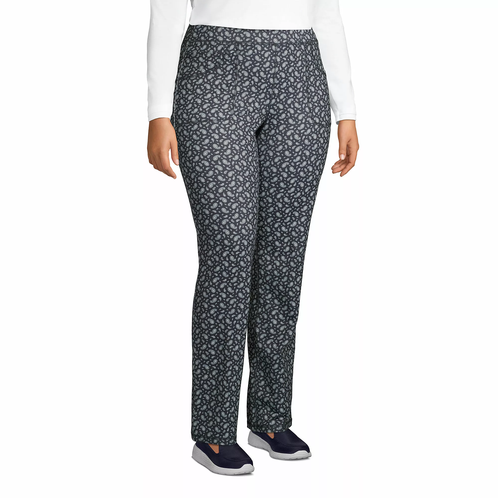 Lands' End Women's Plus Size Active 5 Pocket Pants - Image 3