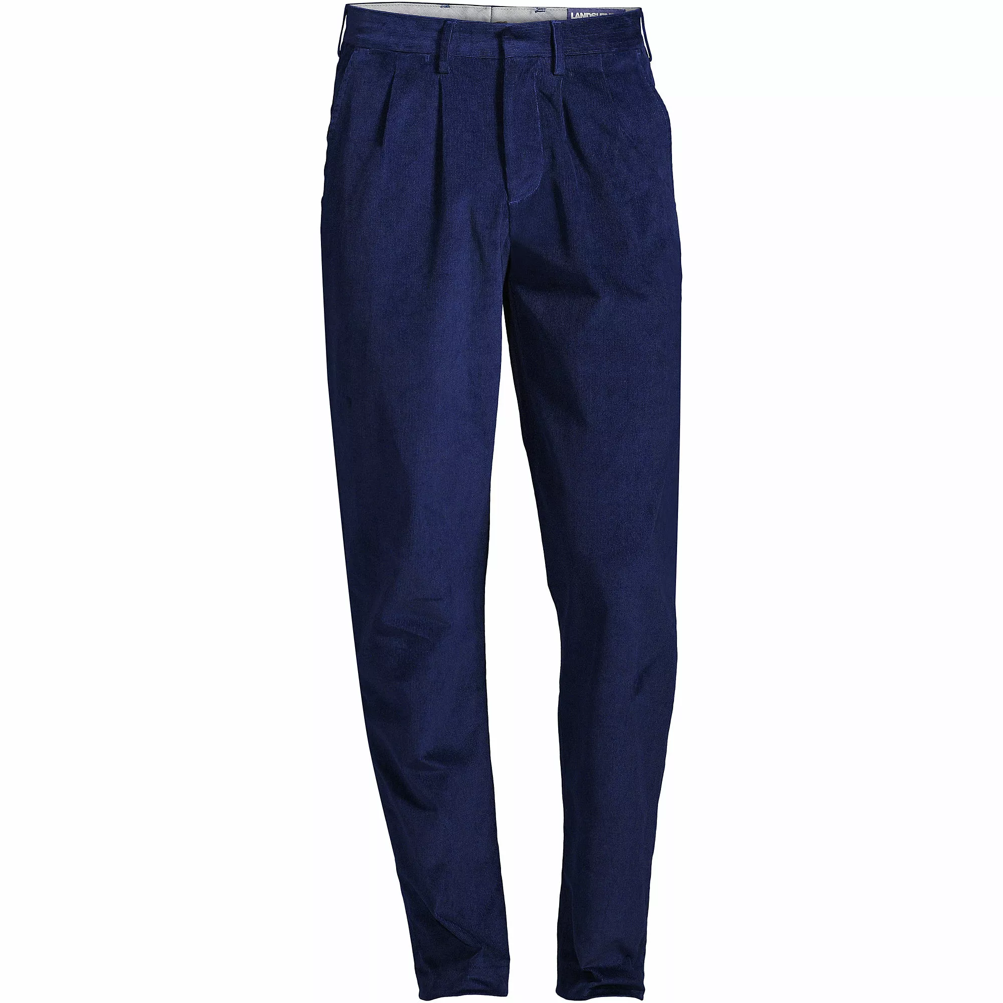 Lands' End Men's Traditional Fit Pleat Front Comfort-First Fine Wale Corduroy Trousers - Image 5