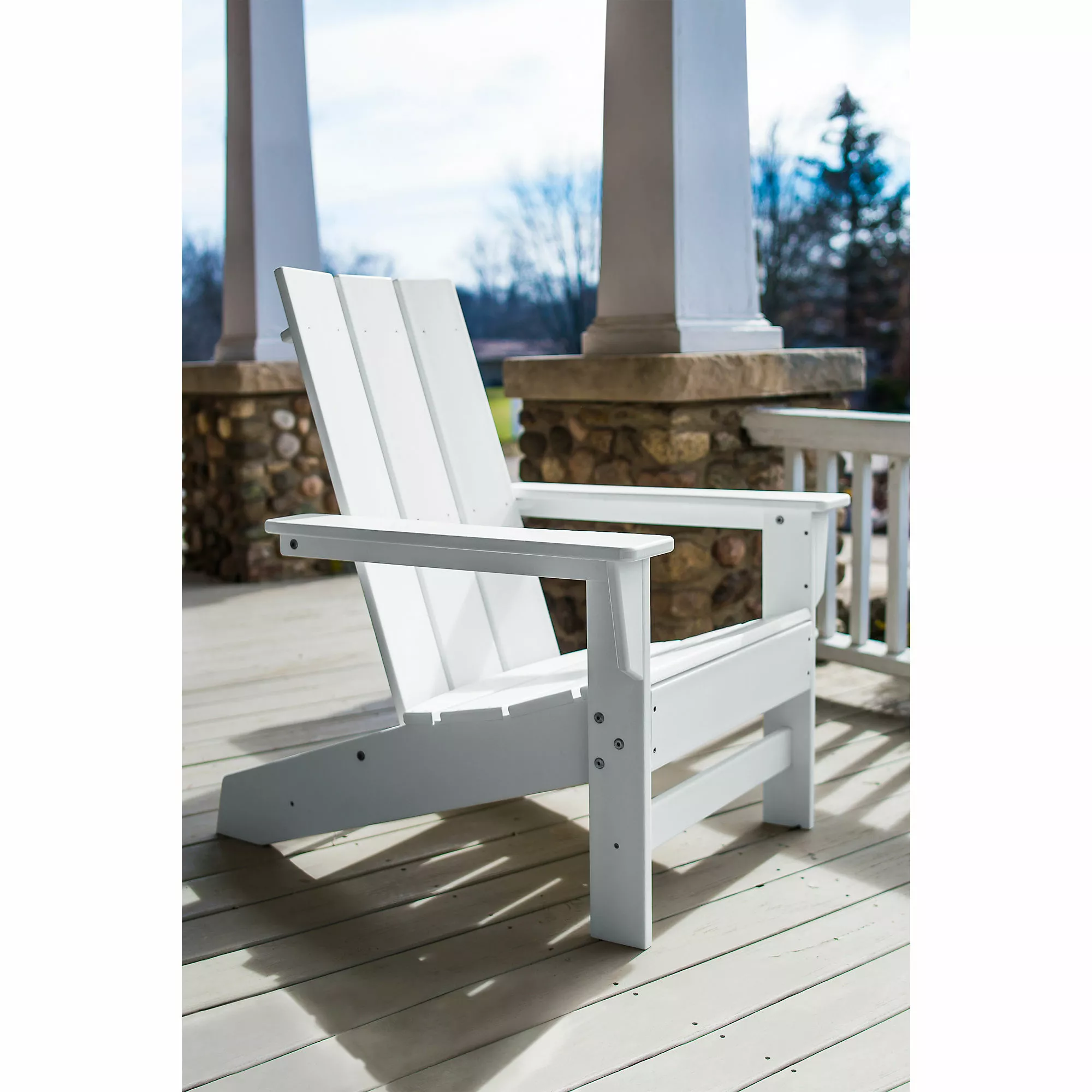 Lands' End All-Weather Recycled Modern Adirondack Patio Chair - Image 2