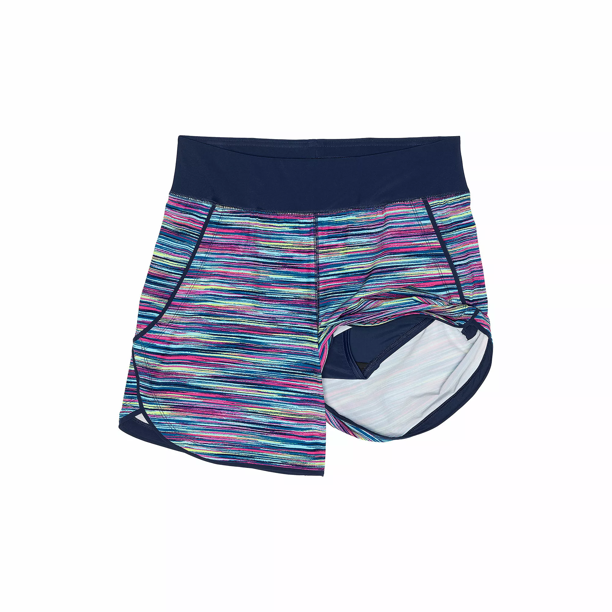 Lands' End Women's 5" Quick Dry Elastic Waist Board Shorts Swim Cover-up Shorts With Panty Print - Image 6