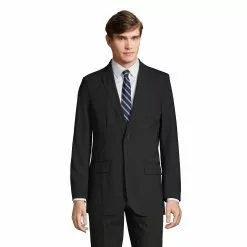 Lands' End Men's Washable Wool 2 Button Traditional Fit Suit Jacket