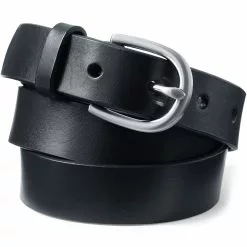 Lands' End Women's Plus Size Classic Leather Belt