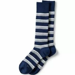 Lands' End Men's Pattern Boot Socks