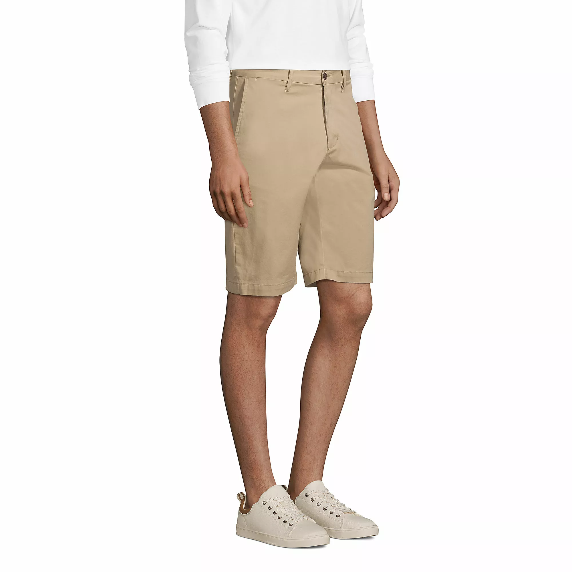 Lands' End Men's 11" Classic Fit Stretch Knockabout Chino Shorts - Image 3