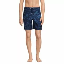 Lands' End Men's Big 8" Solid Volley Swim Trunks