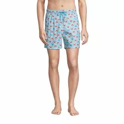 Lands' End Men's 6" Print Volley Swim Trunks
