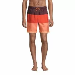 Lands' End Men's 8" Print Volley Swim Trunks
