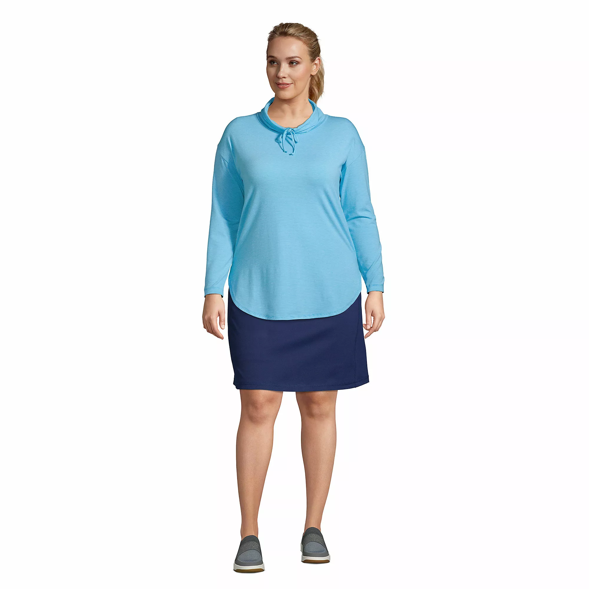 Lands' End Women's Plus Size Active Knit Skort - Image 4