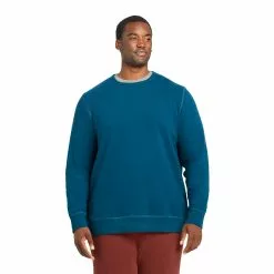 Lands' End Men's Big Long Sleeve Serious Sweats Crewneck Sweatshirt