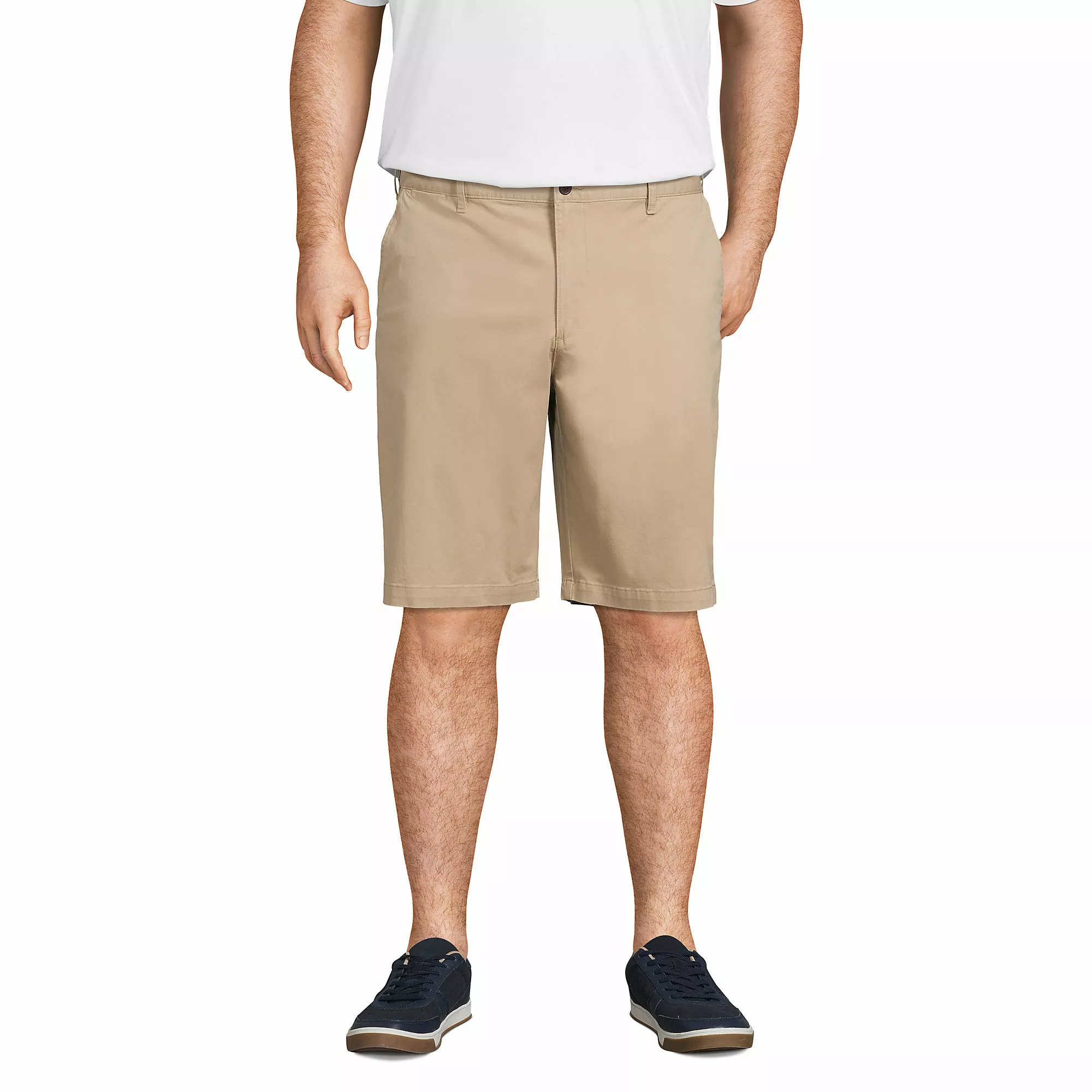 Lands' End Men's Big 11 Inch Comfort Waist Comfort First Knockabout Chino Shorts