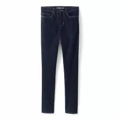 Lands' End Women's Mid Rise Straight Jeans