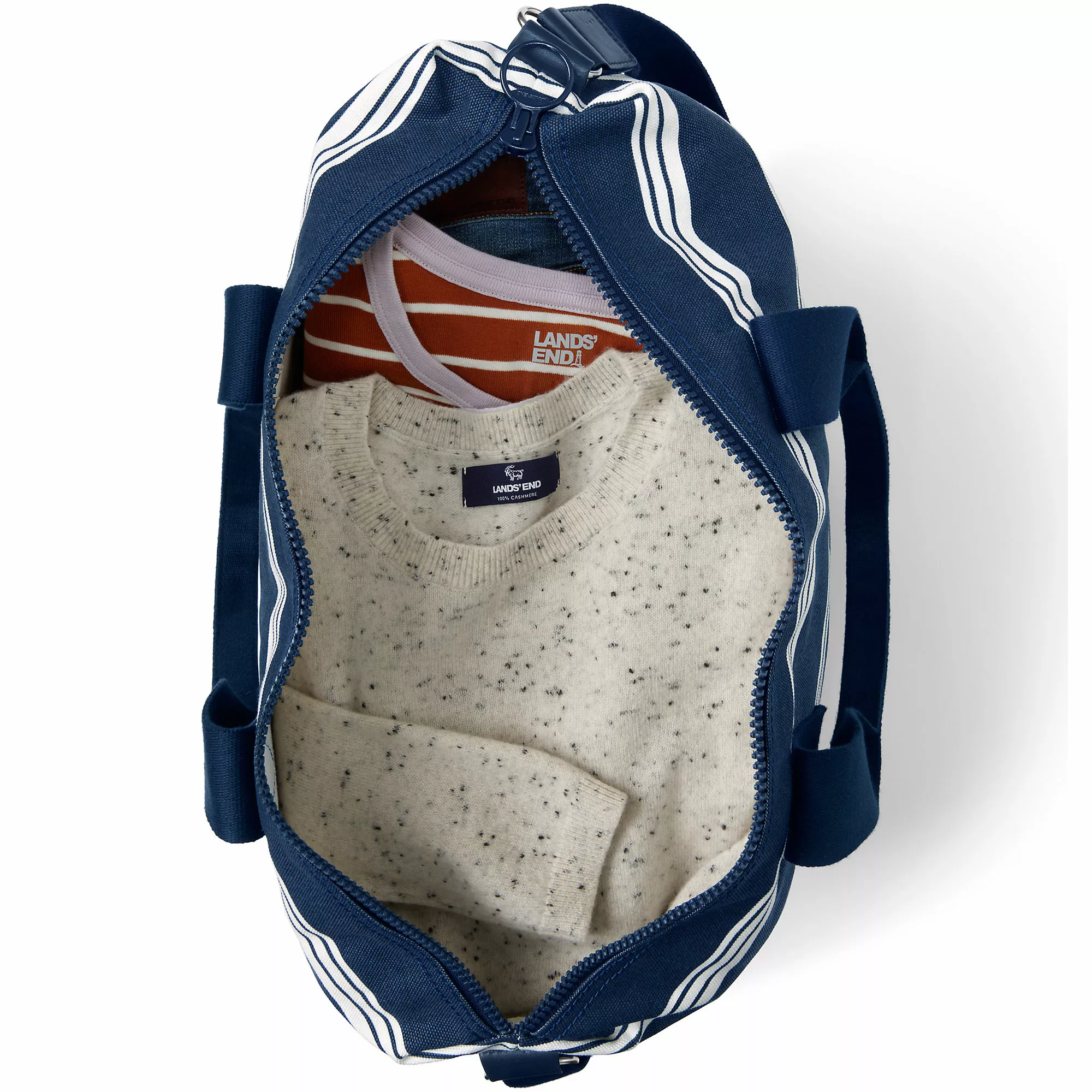 Lands' End Print Canvas Weekender Duffle Bag - Image 3