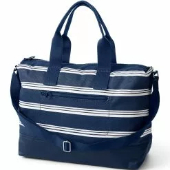 Lands' End Print Canvas Weekender Duffle Bag