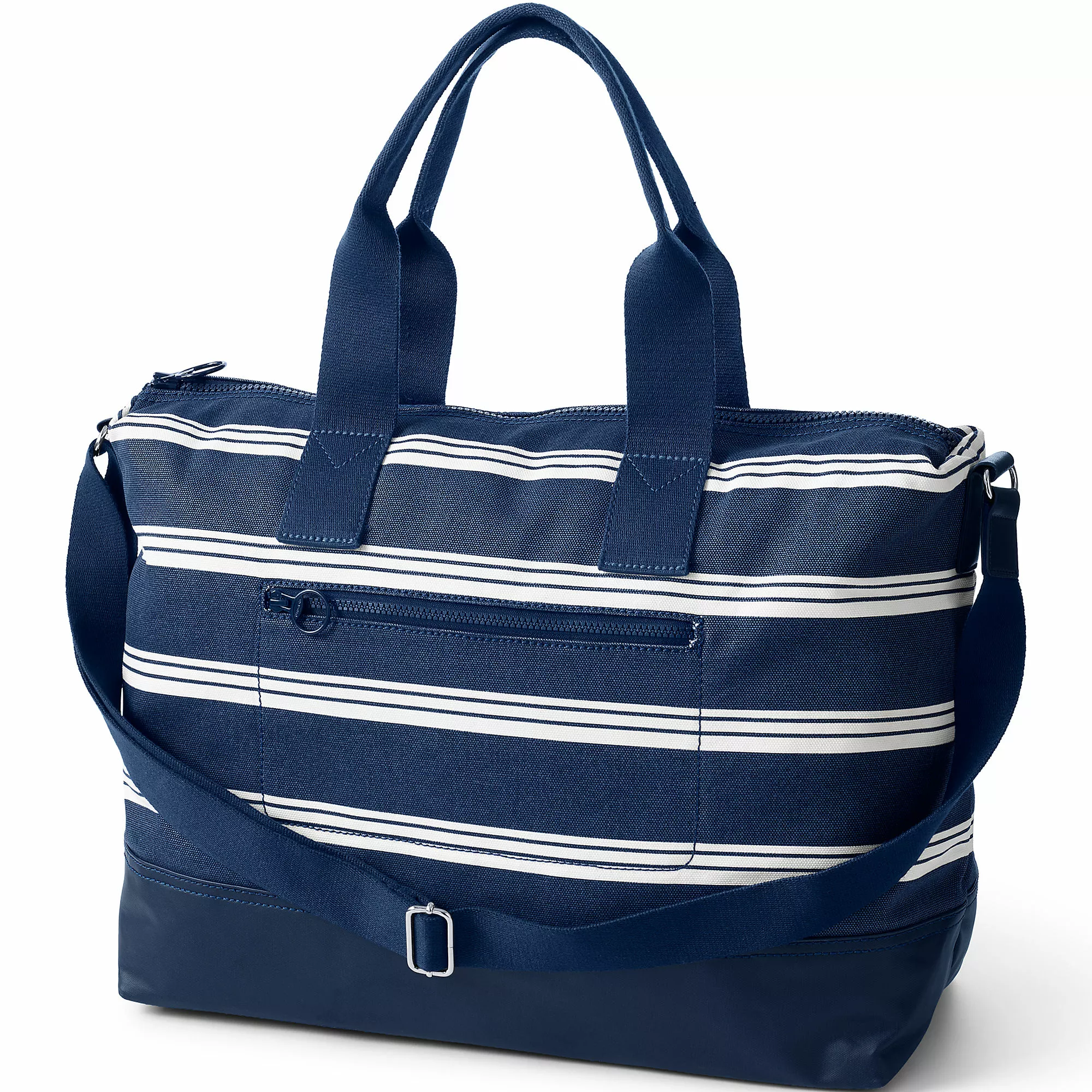 Lands' End Print Canvas Weekender Duffle Bag