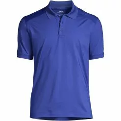 Lands' End Men's Big Short Sleeve Rapid Dry Active Polo Shirt