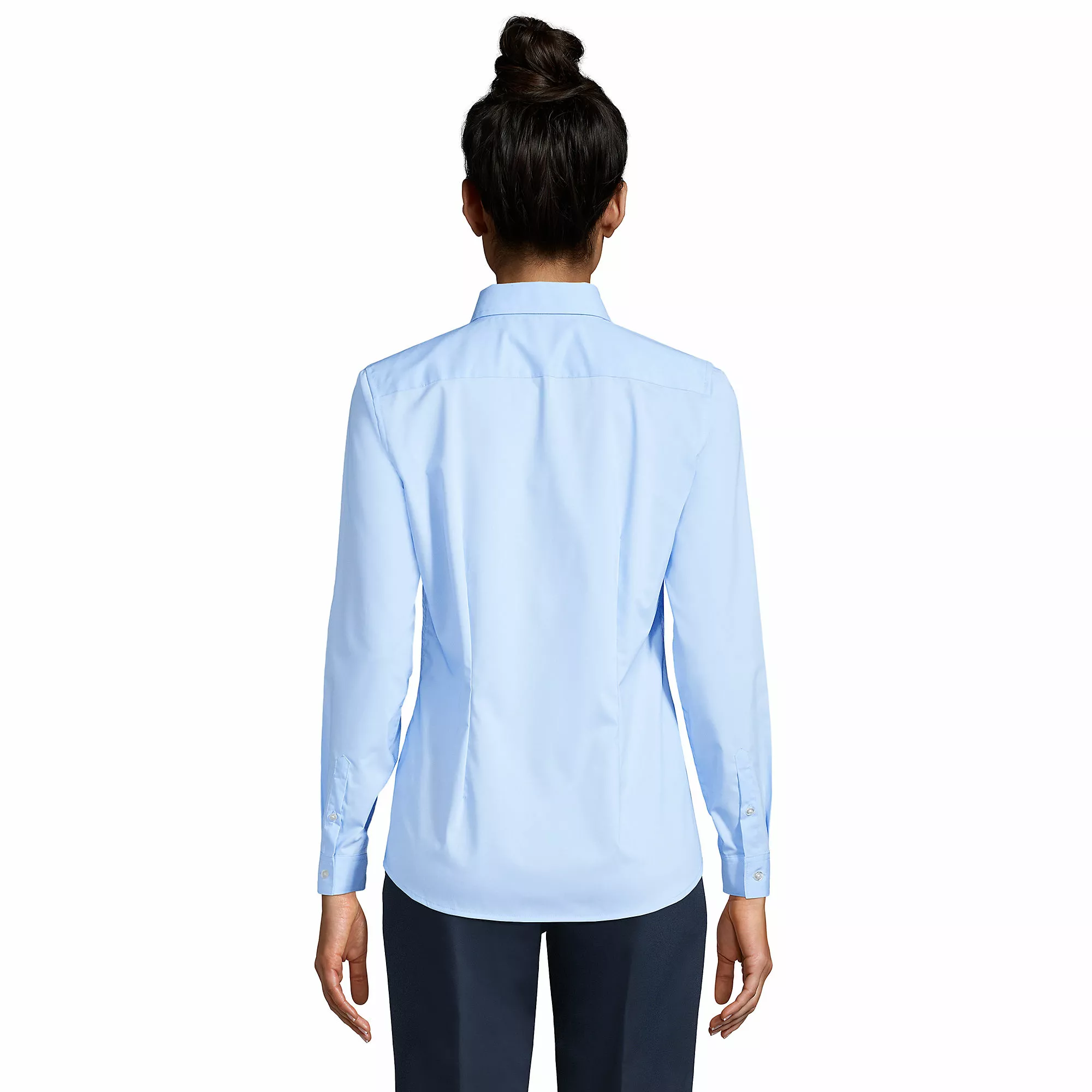 Lands' End Women's No Gape Long Sleeve Stretch Shirt - Image 2