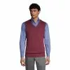 Lands' End Men's Cotton Modal Sweater Vest