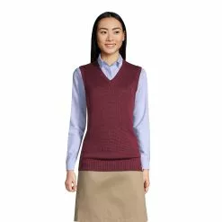Lands' End Women's Cotton Modal Sweater Vest
