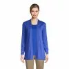 Lands' End Women's Knit Supima Micro Modal Open Cardigan