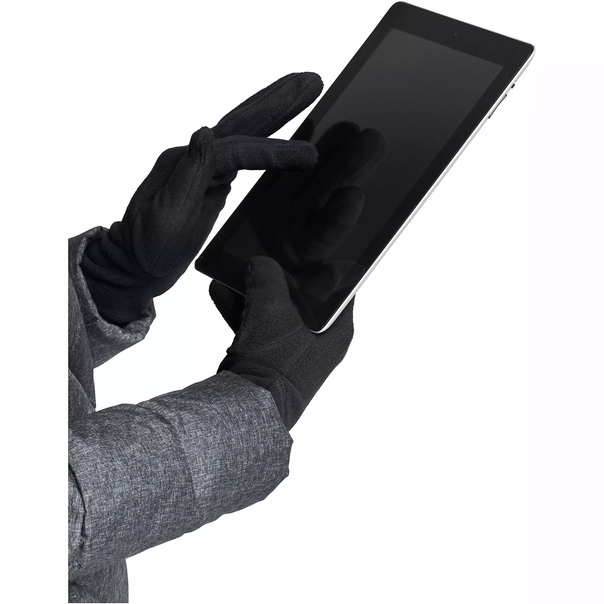 Lands' End Women's EZ Touch Screen Fleece Winter Gloves - Image 2