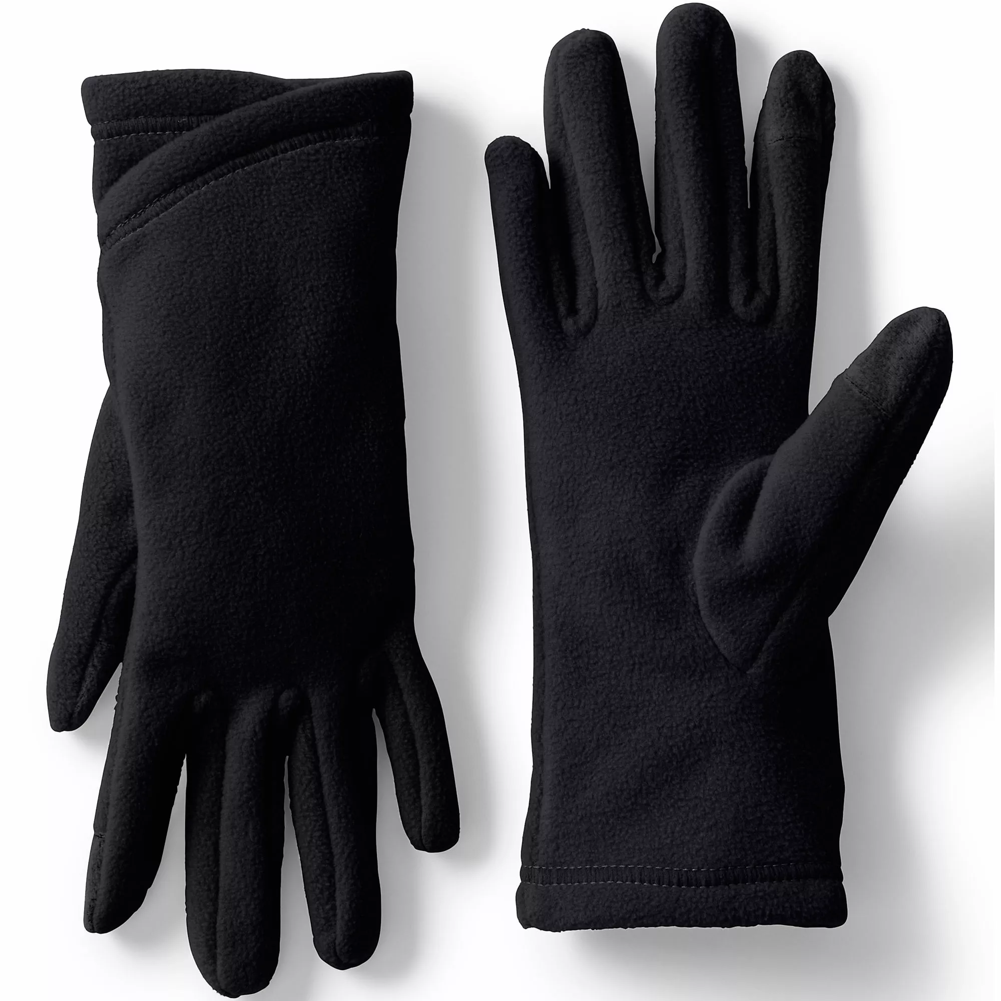 Lands' End Women's EZ Touch Screen Fleece Winter Gloves