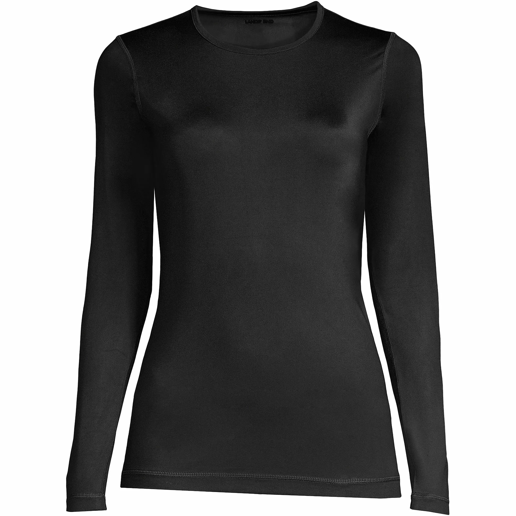 Lands' End Women's Thermaskin Heat Thermal Top Base Layer Long Underwear Crewneck Shirt - Image 5