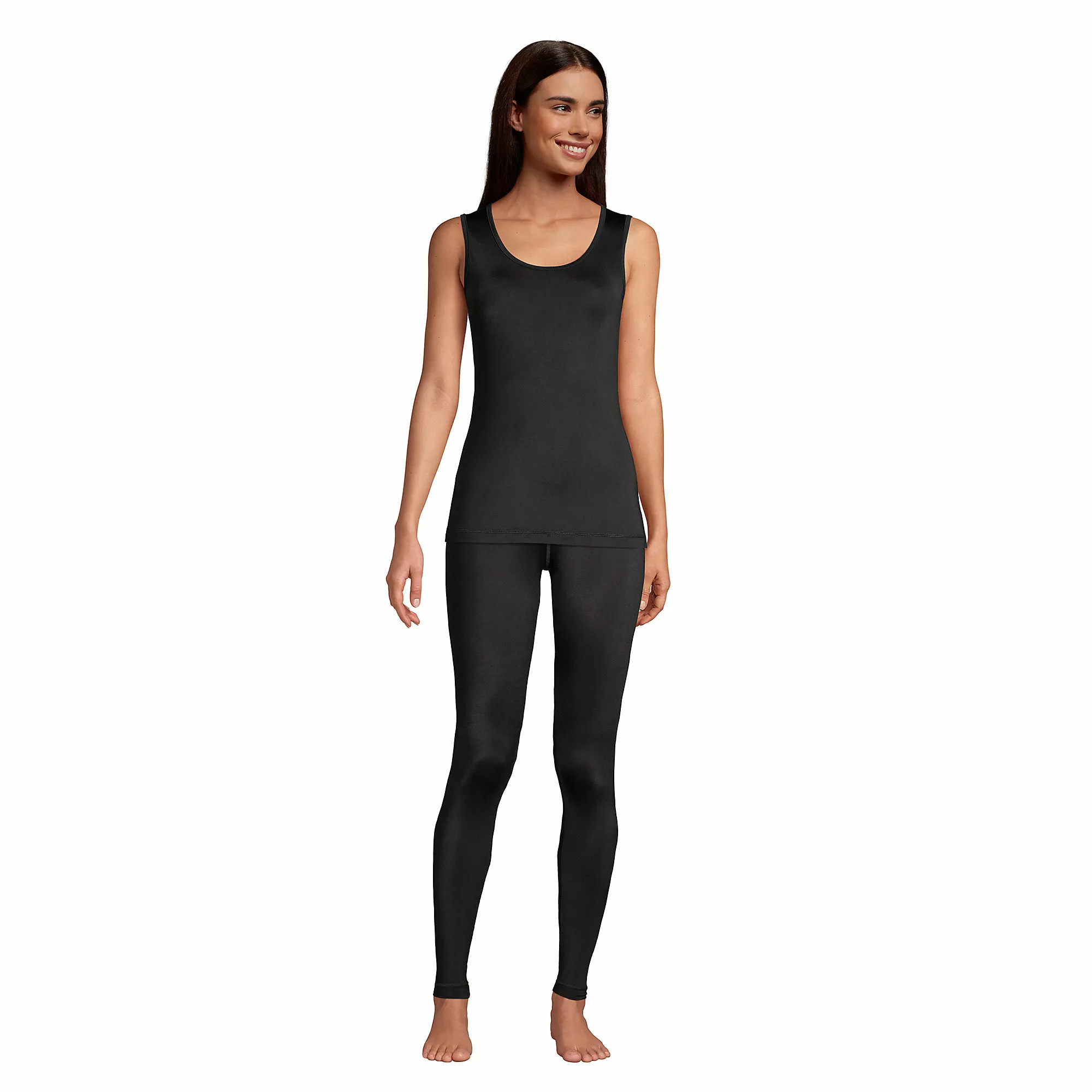 Lands' End Women's Thermaskin Heat Thermal Long Underwear Base Layer Tank Top - Image 4
