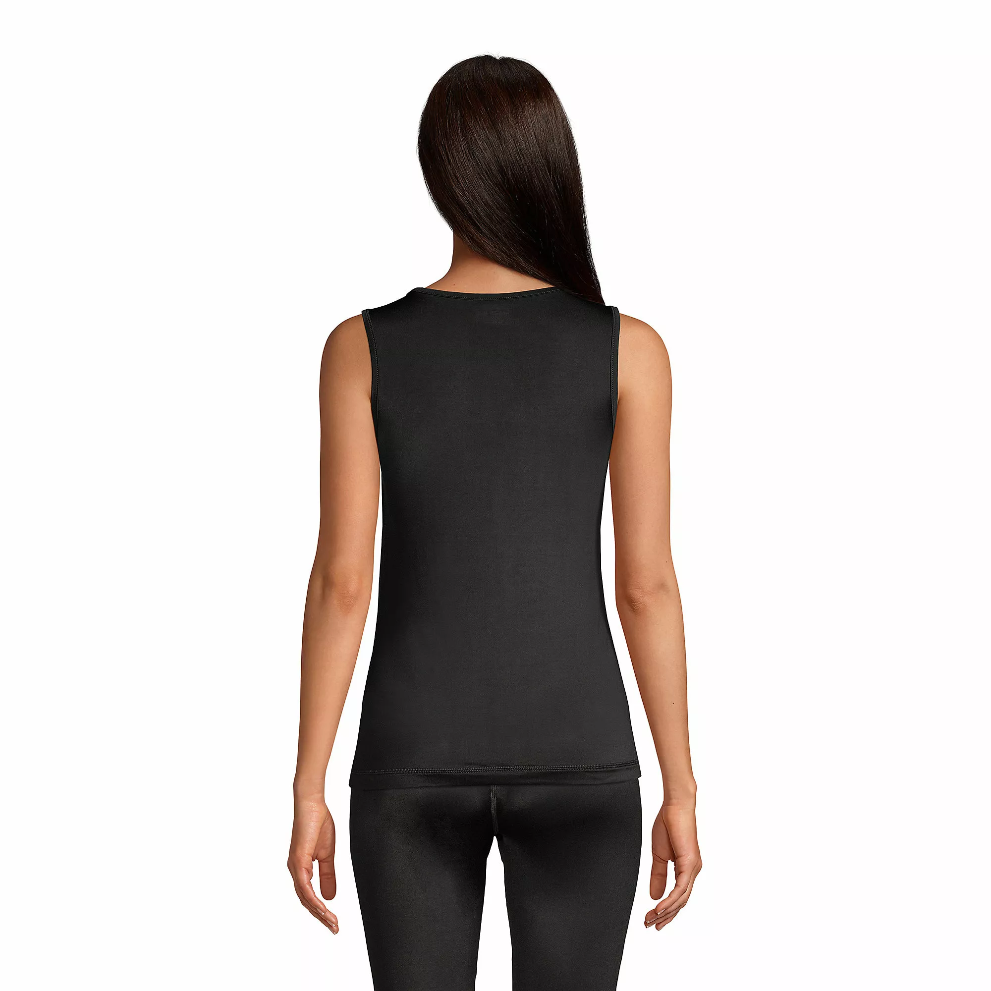 Lands' End Women's Thermaskin Heat Thermal Long Underwear Base Layer Tank Top - Image 2