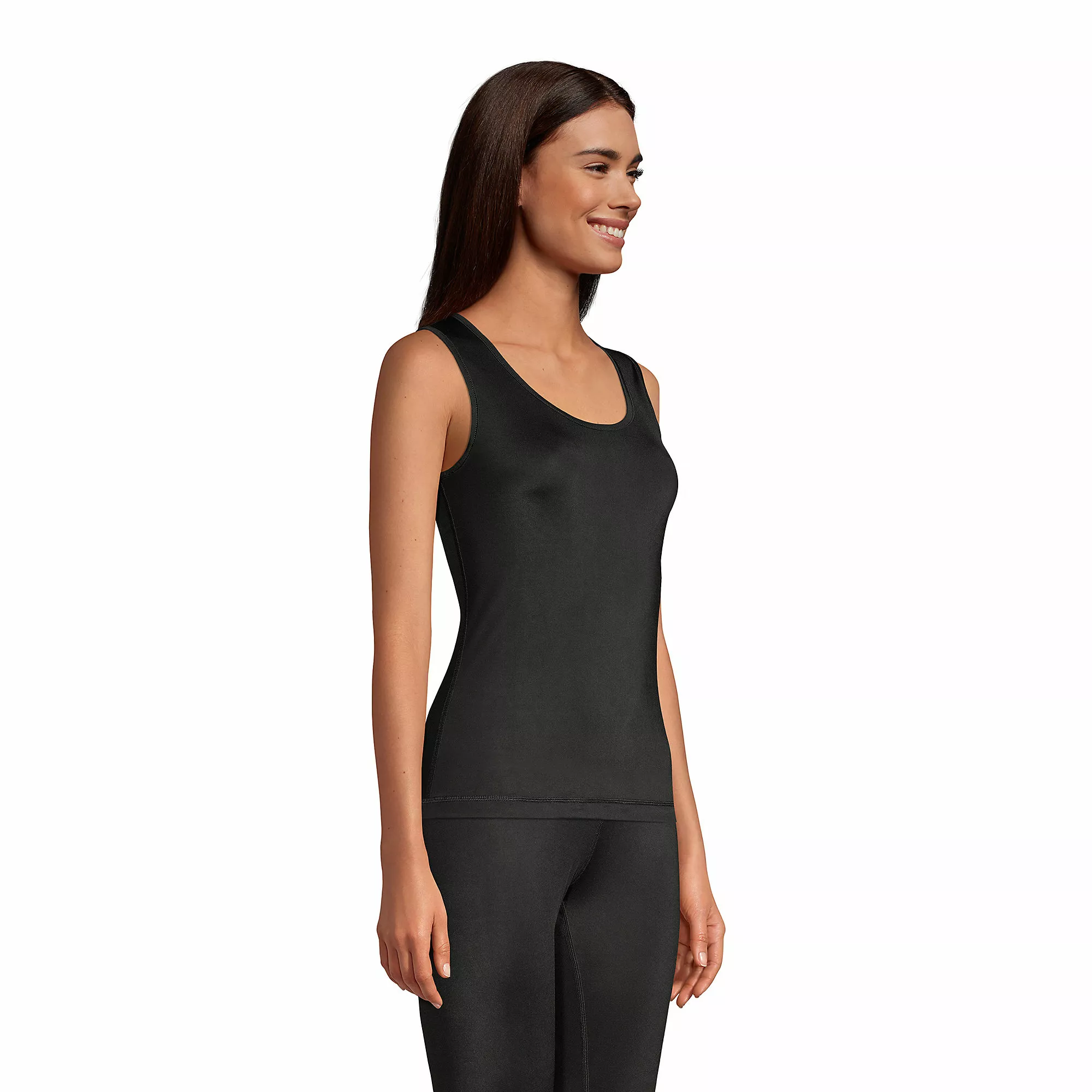 Lands' End Women's Thermaskin Heat Thermal Long Underwear Base Layer Tank Top - Image 3