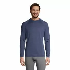Lands' End Men's Crew Neck Expedition Thermaskin Long Underwear