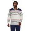 Lands' End Men's Big And Tall Long Sleeve Stripe Rugby Shirt