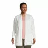 Lands' End Women's Plus Size Cotton Open Long Cardigan Sweater