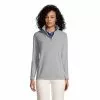Lands' End Women's Thermacheck 100 Fleece Quarter Zip Pullover Top