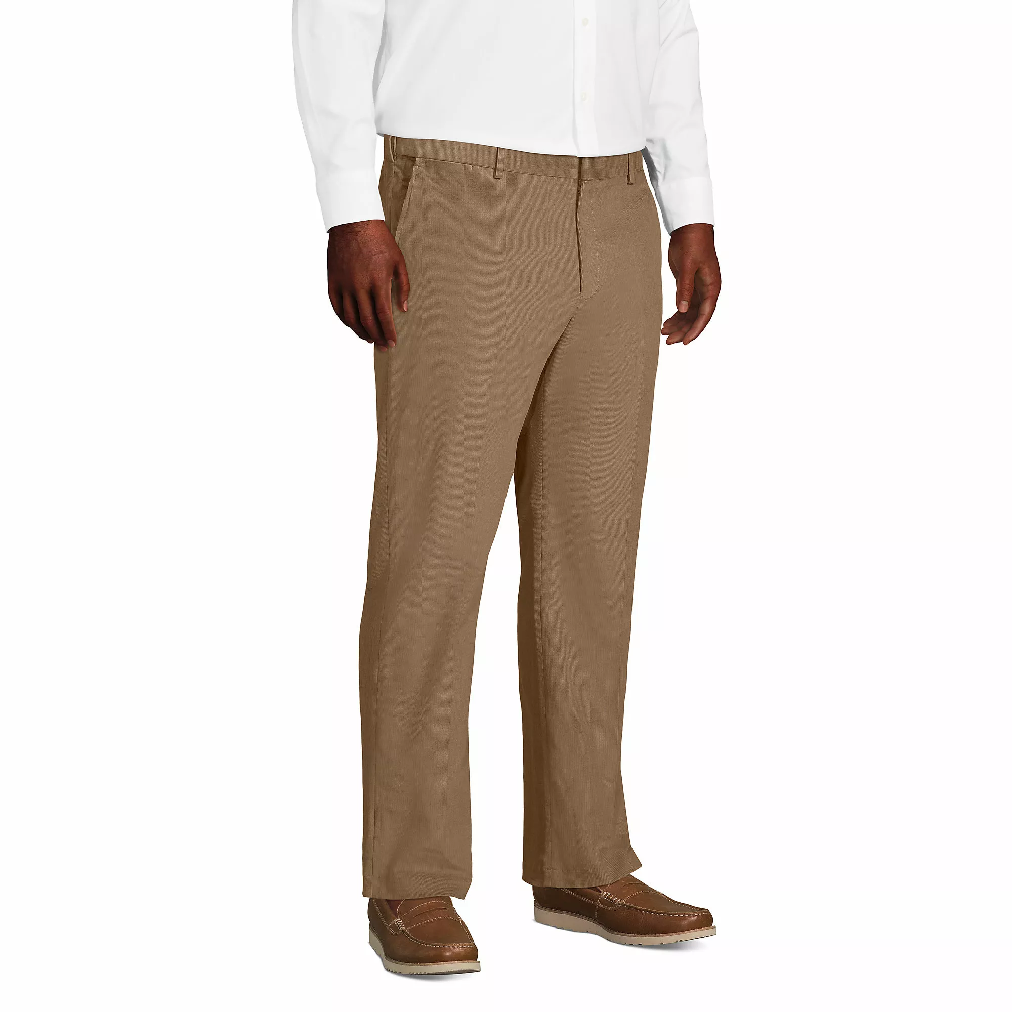 Lands' End Men's Big And Tall Comfort Waist Comfort-First Fine Wale Corduroy Dress Pants - Image 3