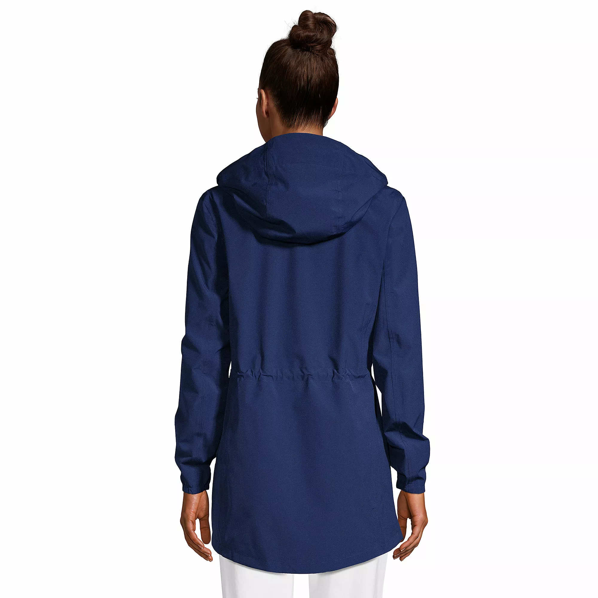Lands' End Women's Waterproof Hooded Packable Raincoat - Image 2