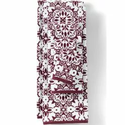 Lands' End Premium Supima Cotton Jacquard 6-Piece Bath Towel Set