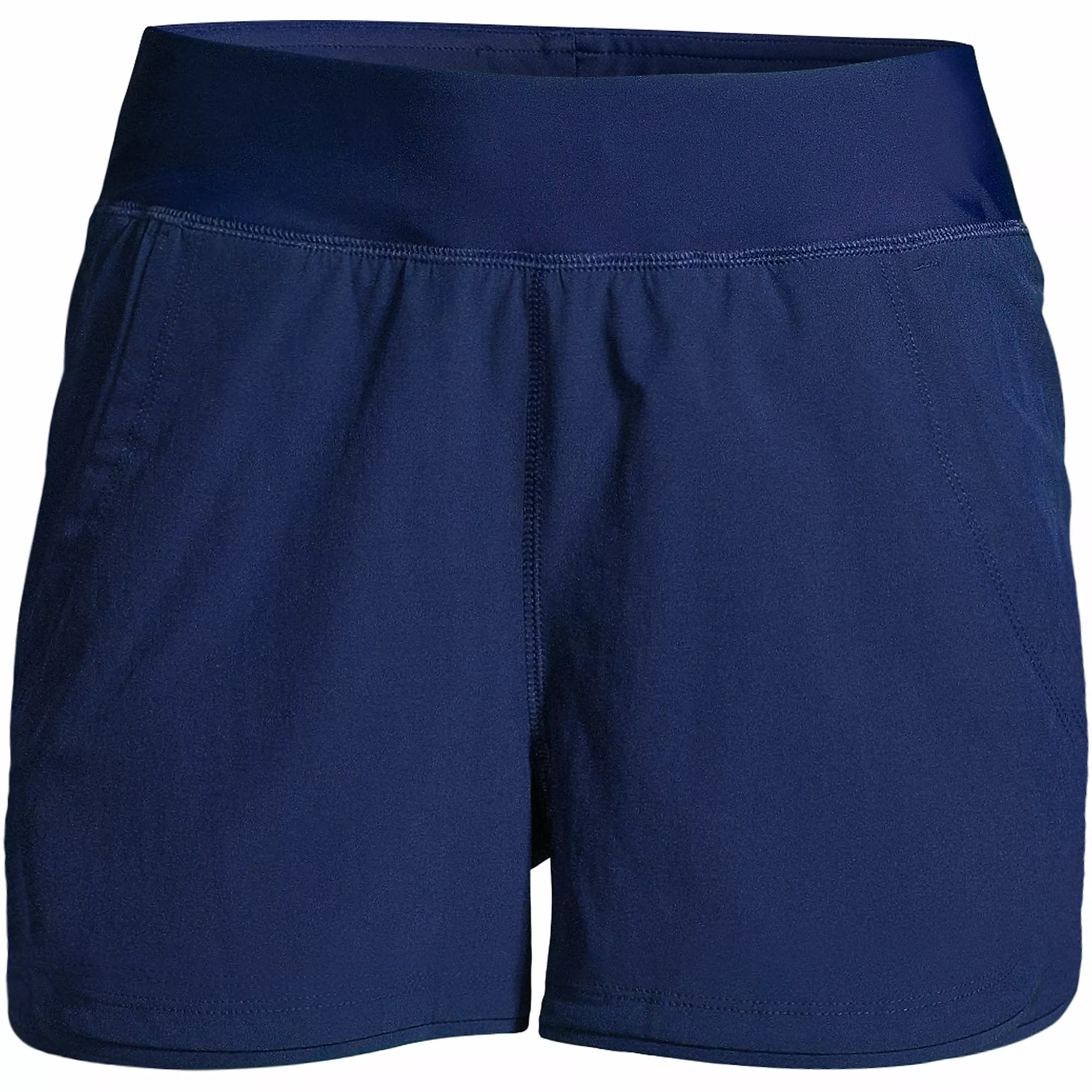 Lands' End Women's Plus Size 3" Quick Dry Elastic Waist Board Shorts Swim Cover-up Shorts - Image 4