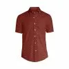 Lands' End Men's Traditional Fit Short Sleeve Essential Lightweight Poplin
