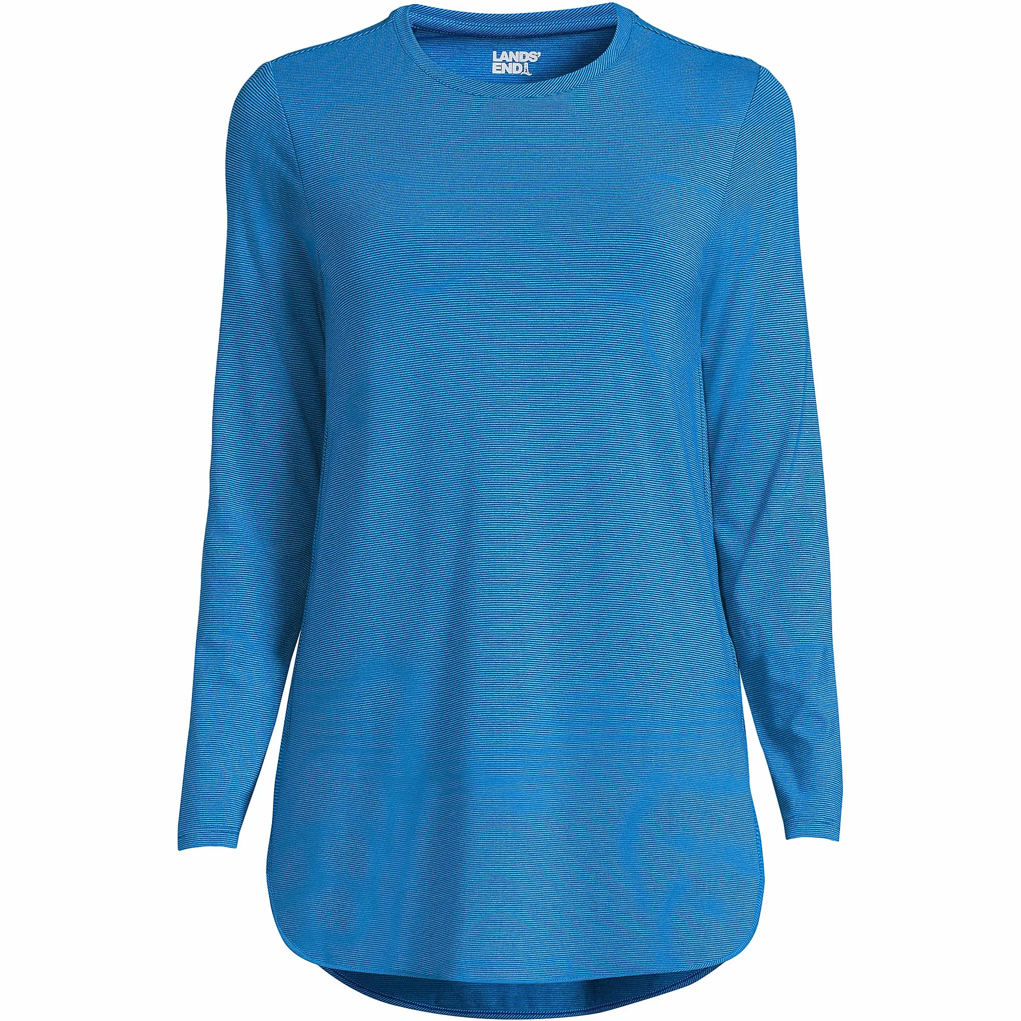Lands' End Women's Moisture Wicking UPF 50 Sun Long Sleeve Curved Hem Tunic Top - Image 5