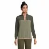 Lands' End Women's Heritage Fleece Snap Neck Pullover