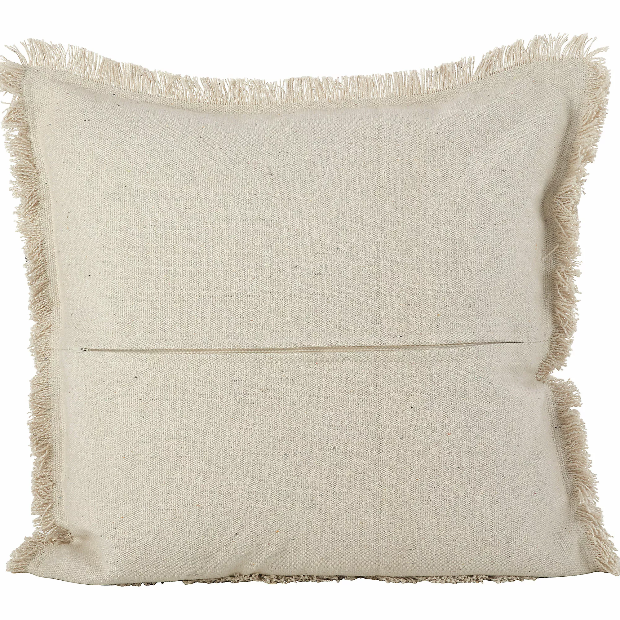 Saro Lifestyle Diamond Fringe Border Decorative Throw Pillow - Image 2