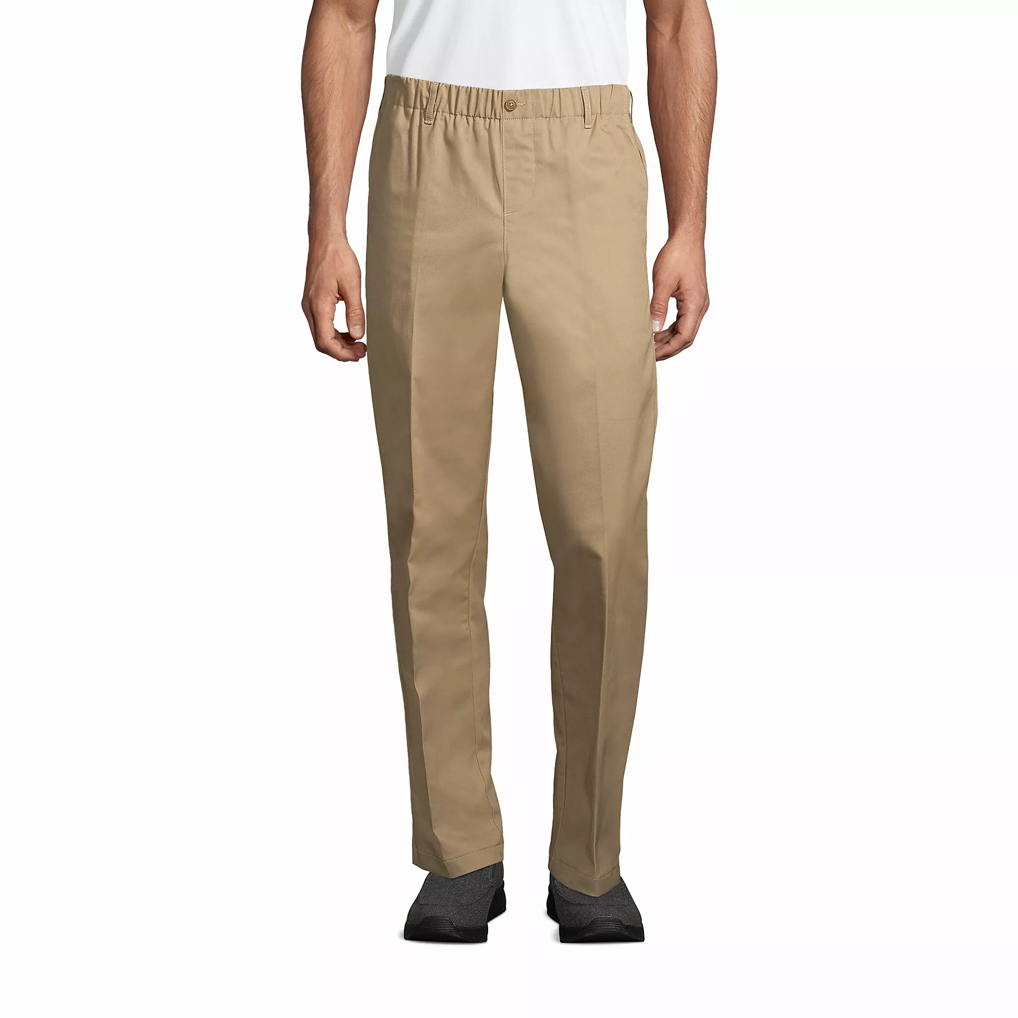 Lands' End Men's Elastic Waist Pull-On Chino Pants